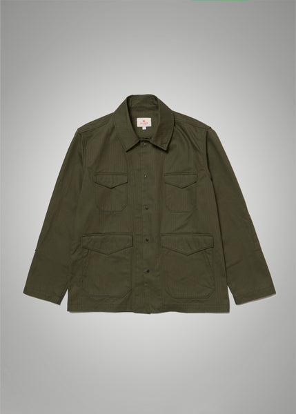 Field Jacket - Olive Herringbone – Shockoe Atelier