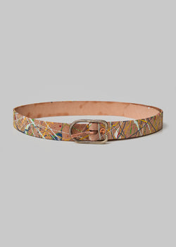 Billy Made For Friends Roughout Paint Splattered Belt