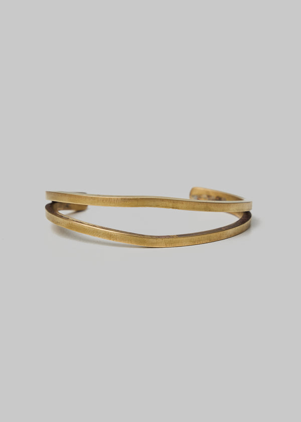 Billy Made For Friends Brass Whale Cuff