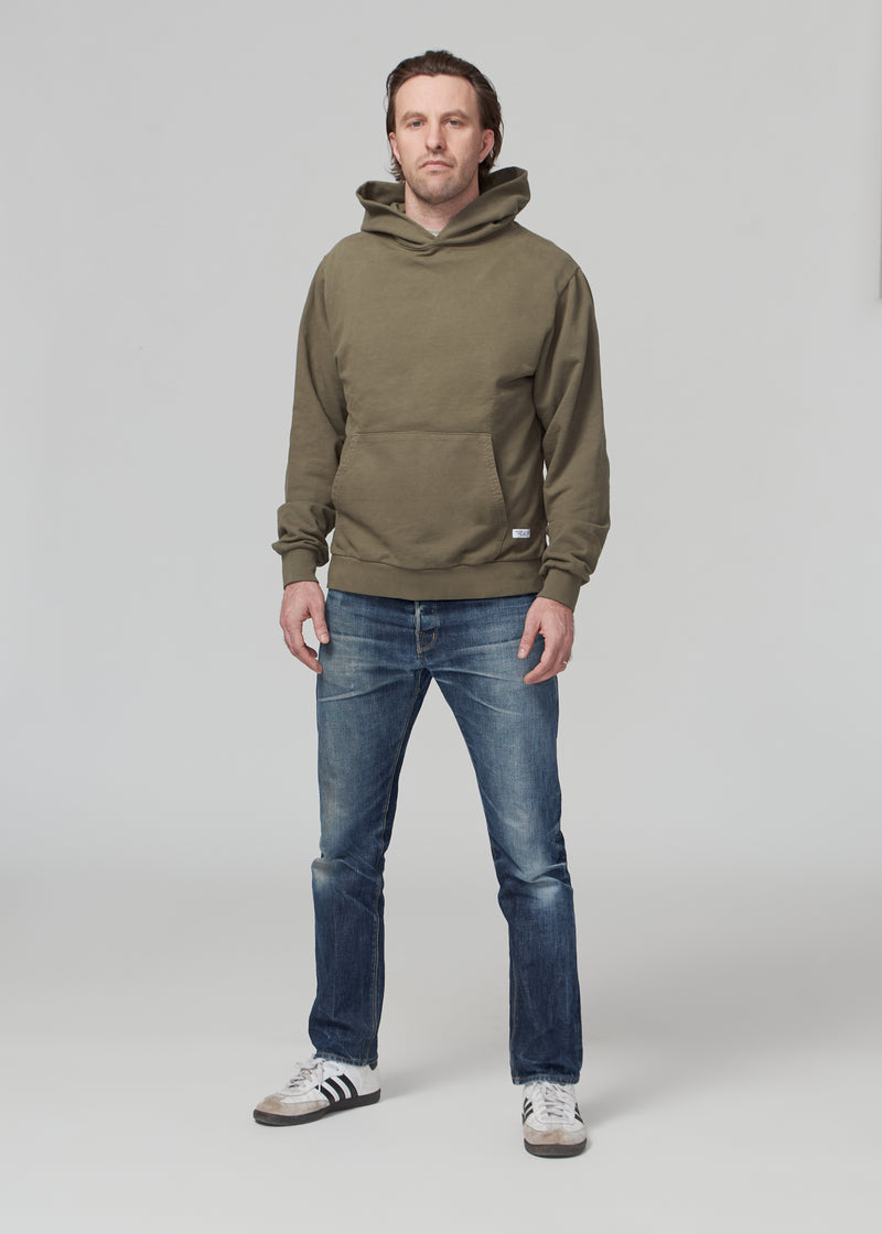 Lightweight Hooded Sweatshirt - Olive