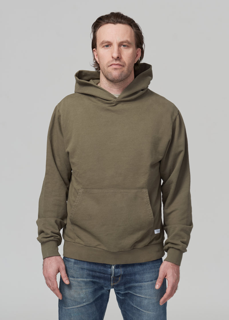 Lightweight Hooded Sweatshirt - Olive