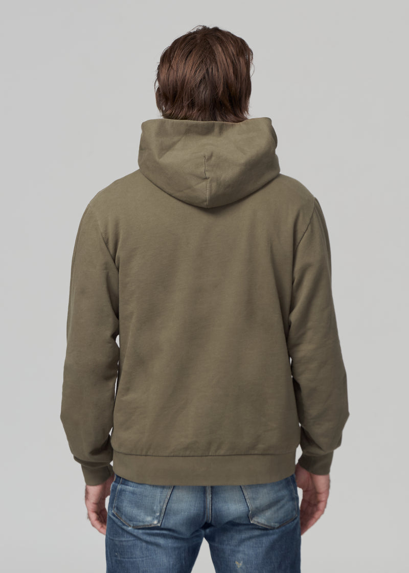 Lightweight Hooded Sweatshirt - Olive