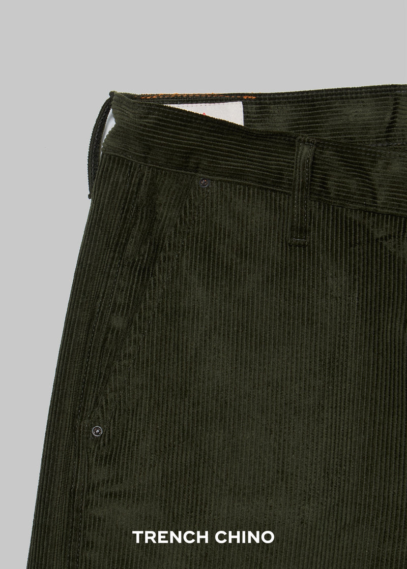 Olive Corduroy - Trench Chino