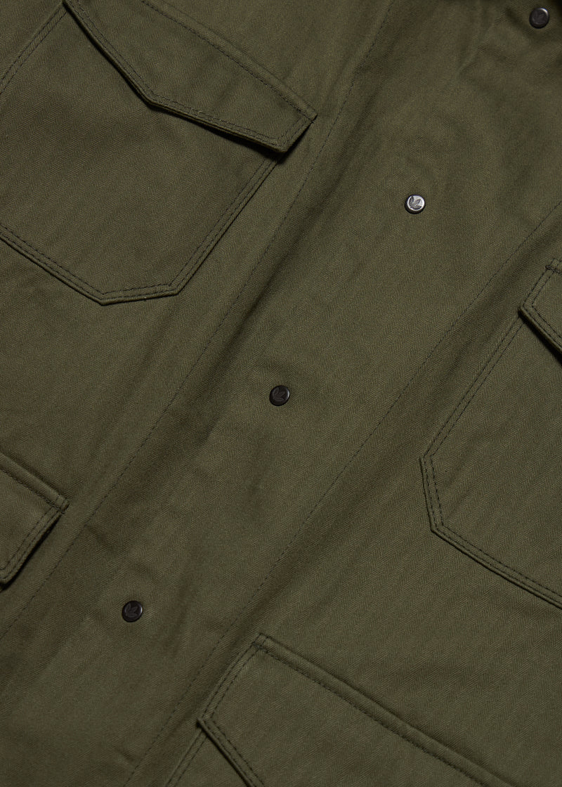 Field Jacket - Olive Herringbone