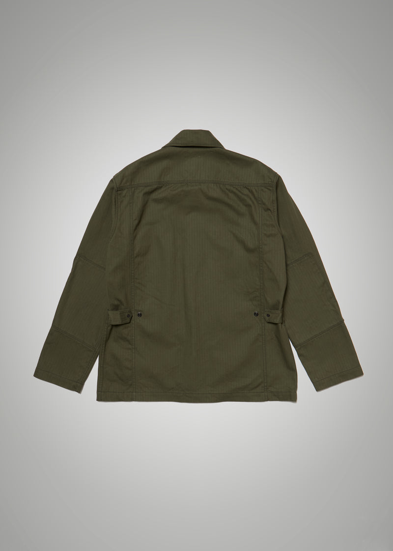 Field Jacket - Olive Herringbone