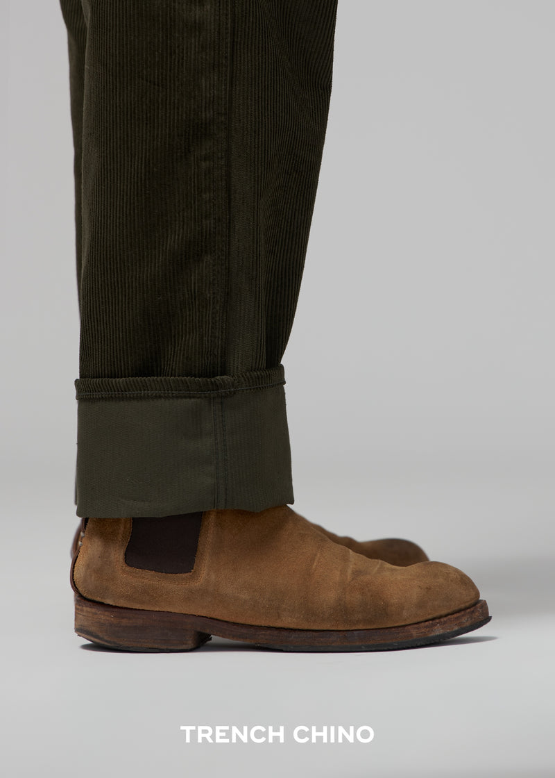 Olive Corduroy - Trench Chino