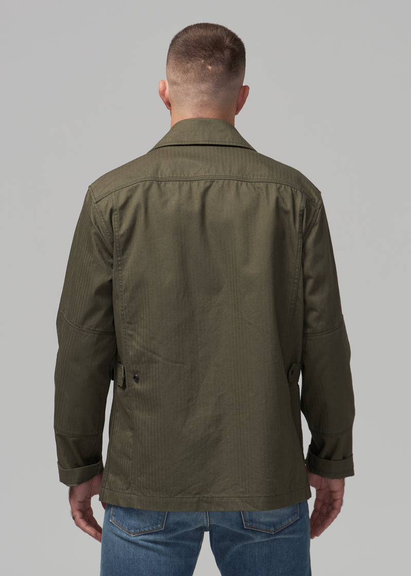 Field Jacket - Olive Herringbone