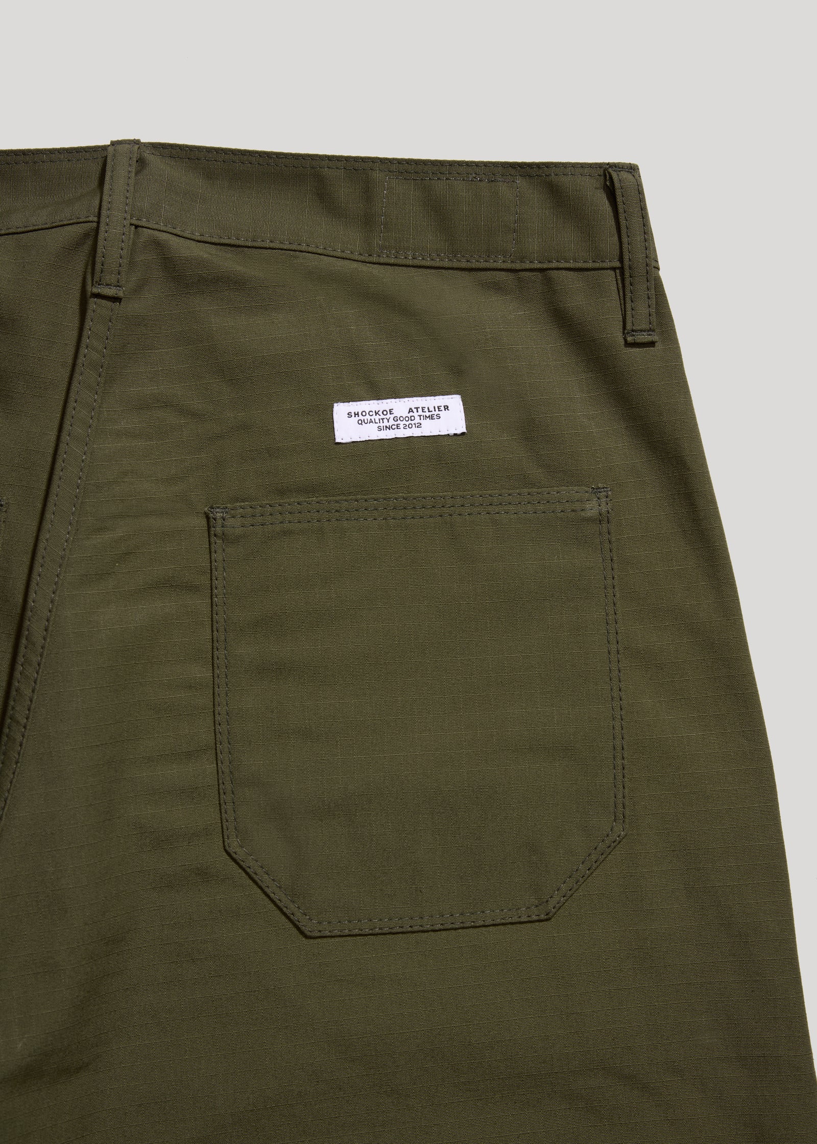 Shockoe Atelier Trench Trousers - Olive Ripstop