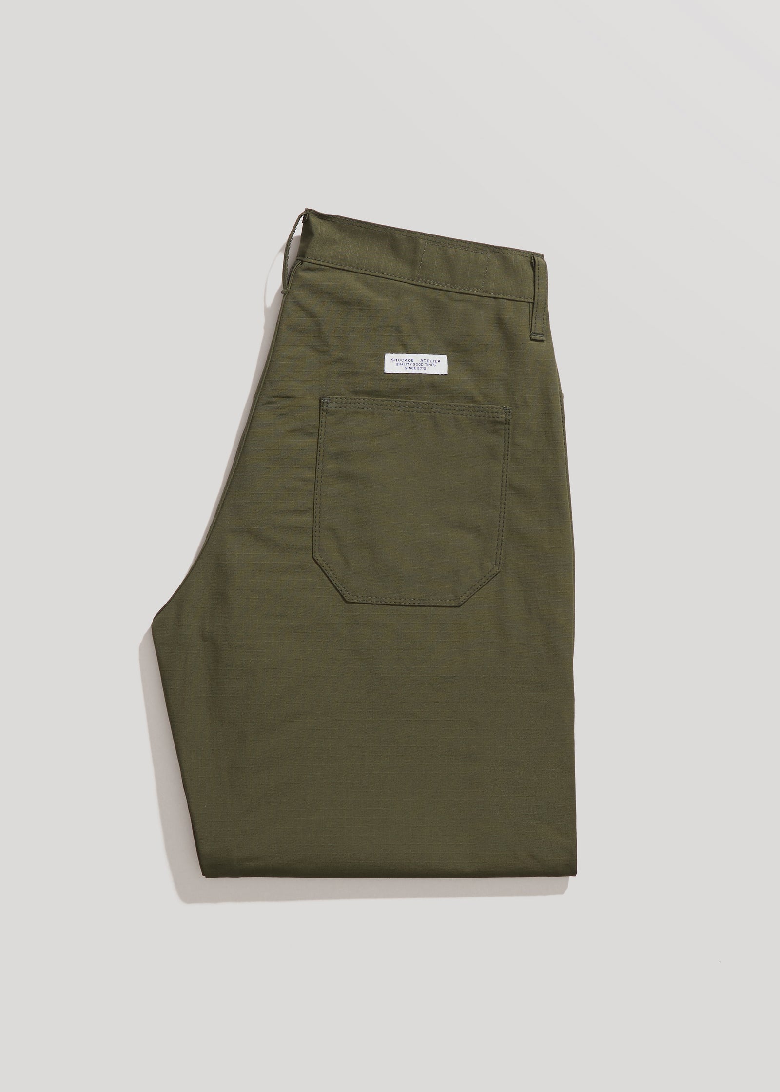 Shockoe Atelier Trench Trousers - Olive Ripstop
