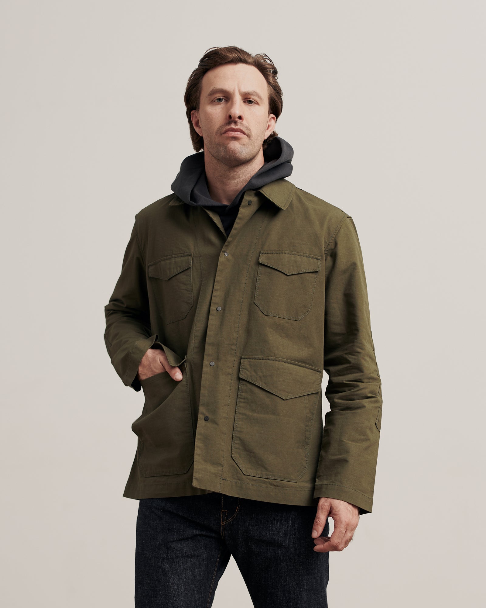 Shockoe Atelier Field Jacket - Olive Ripstop