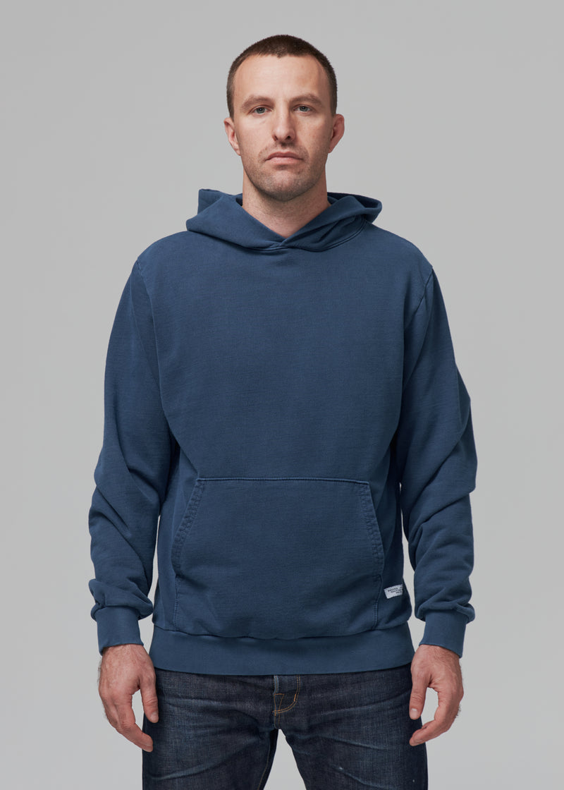 Lightweight Hooded Sweatshirt - Natural Indigo