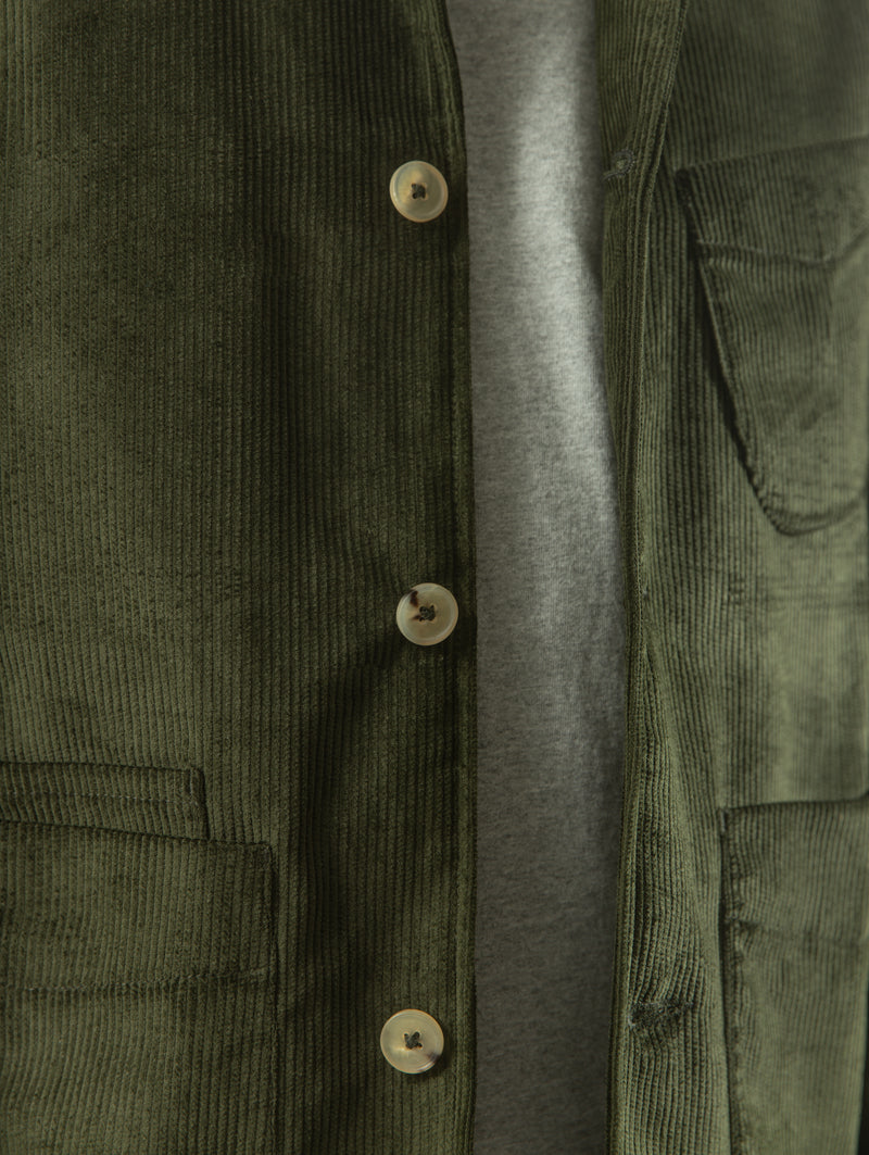 Slack Jacket - Olive Corduroy