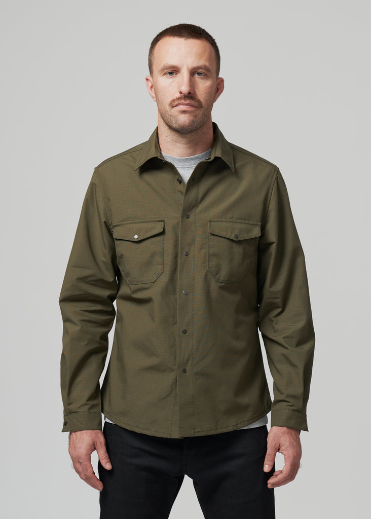 Shockoe Atelier Olive Ripstop Field Shirt