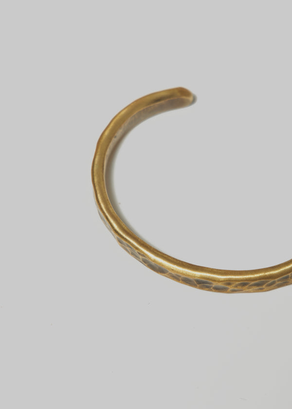 Billy Made For Friends Hammered Brass Cuff